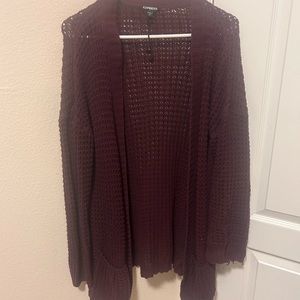 Express cardigan purple